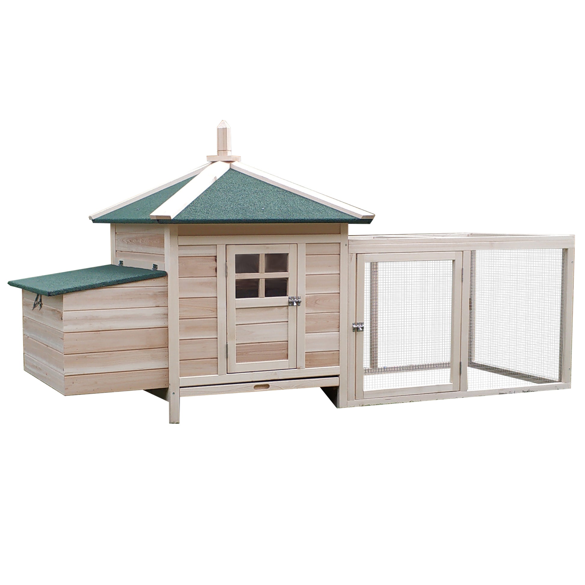 Chicken Coop Small Animal Pet Cage W/ Nesting Box Outdoor