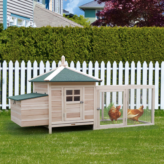 Chicken Coop Small Animal Pet Cage W/ Nesting Box Outdoor
