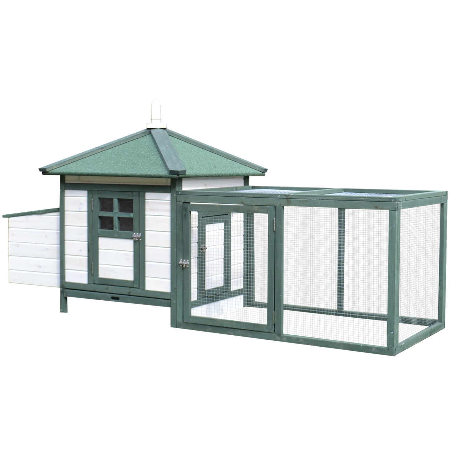 Chicken Coop Small Animal Pet Cage W/ Nesting Box Outdoor