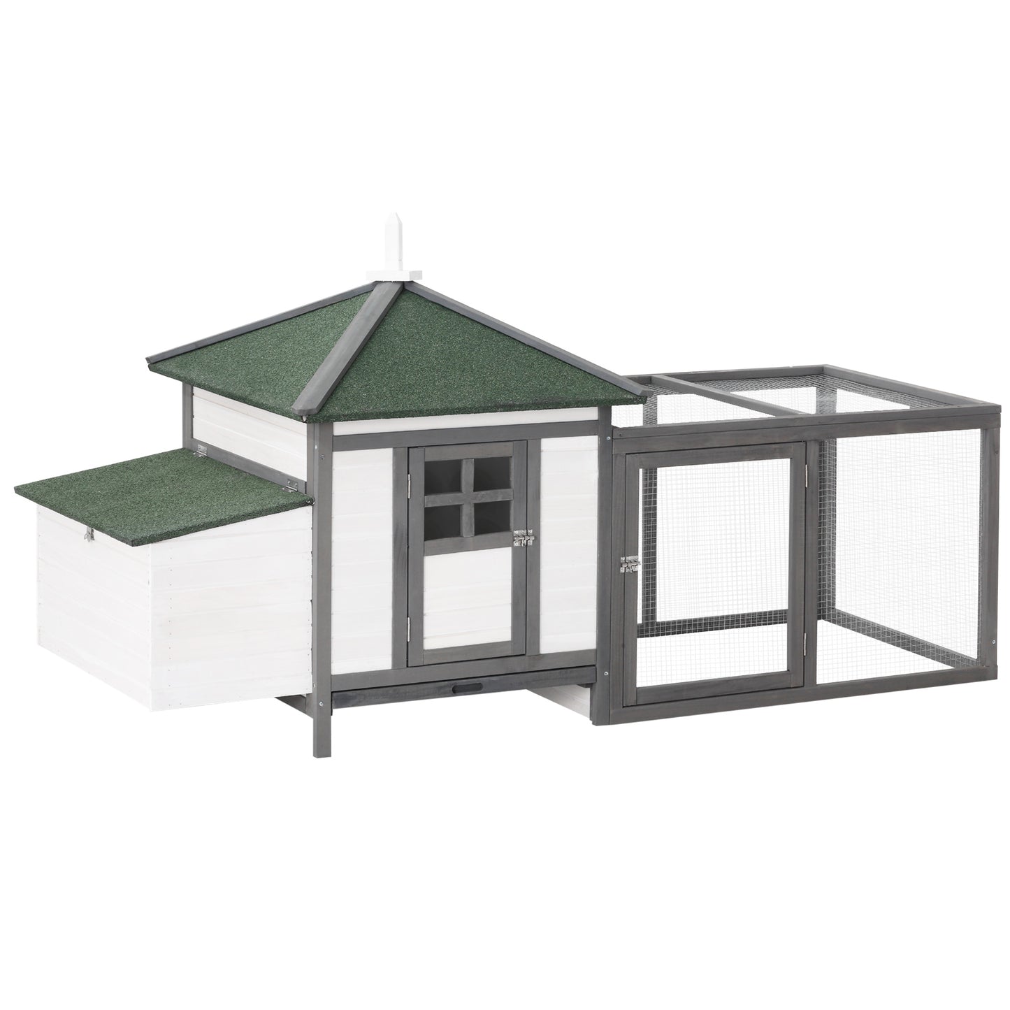 Chicken Coop Small Animal Pet Cage W/ Nesting Box Outdoor