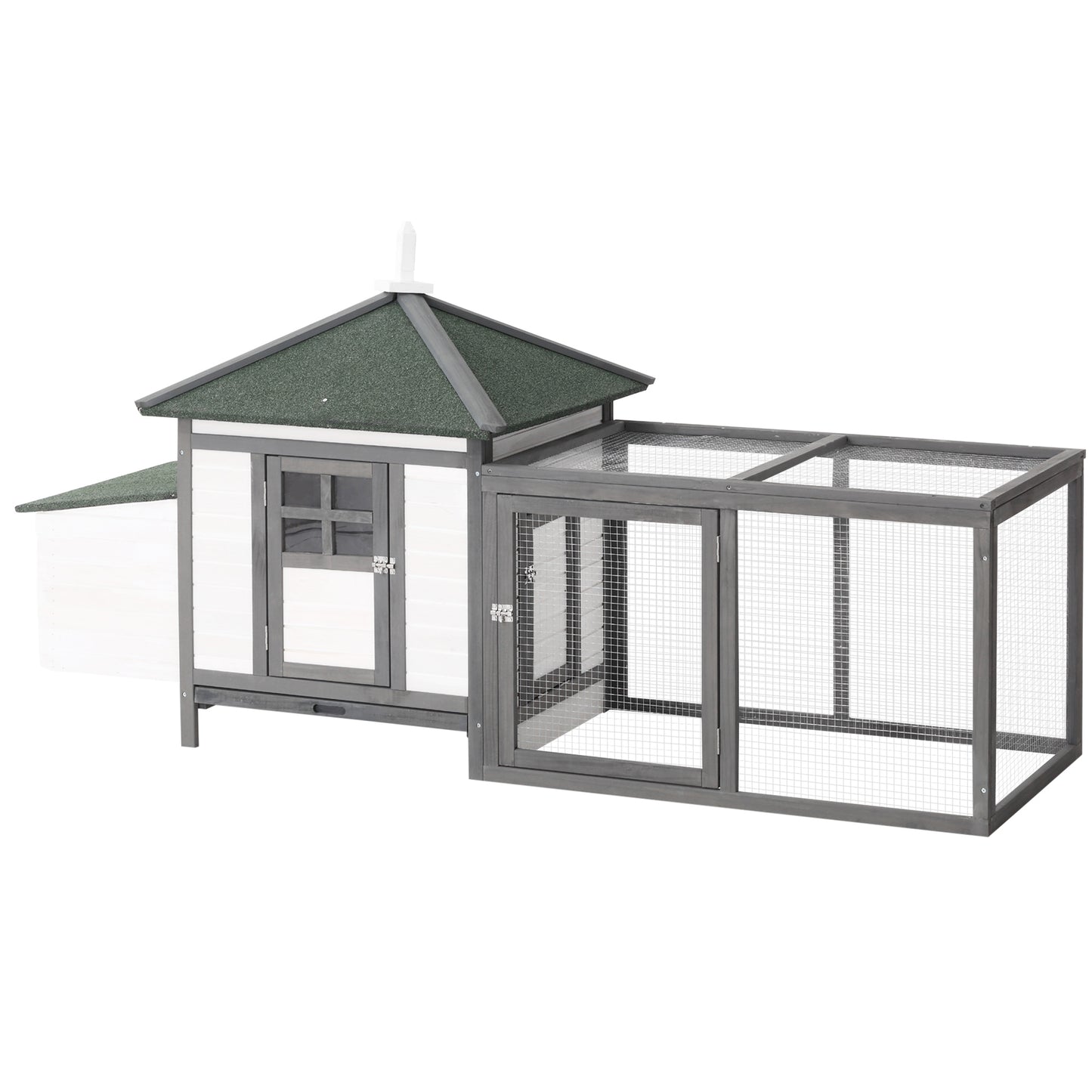 Chicken Coop Small Animal Pet Cage W/ Nesting Box Outdoor