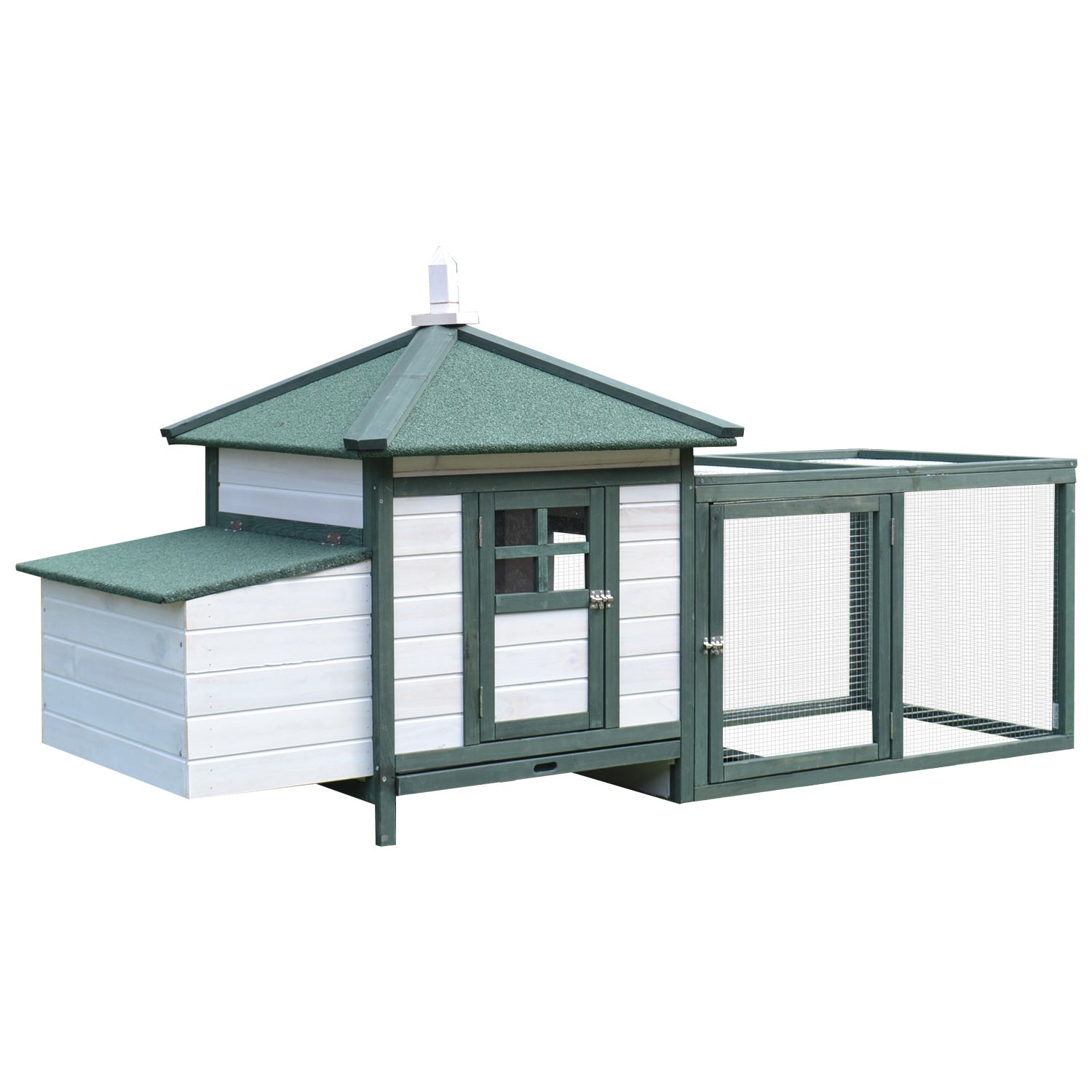 Chicken Coop Small Animal Pet Cage W/ Nesting Box Outdoor