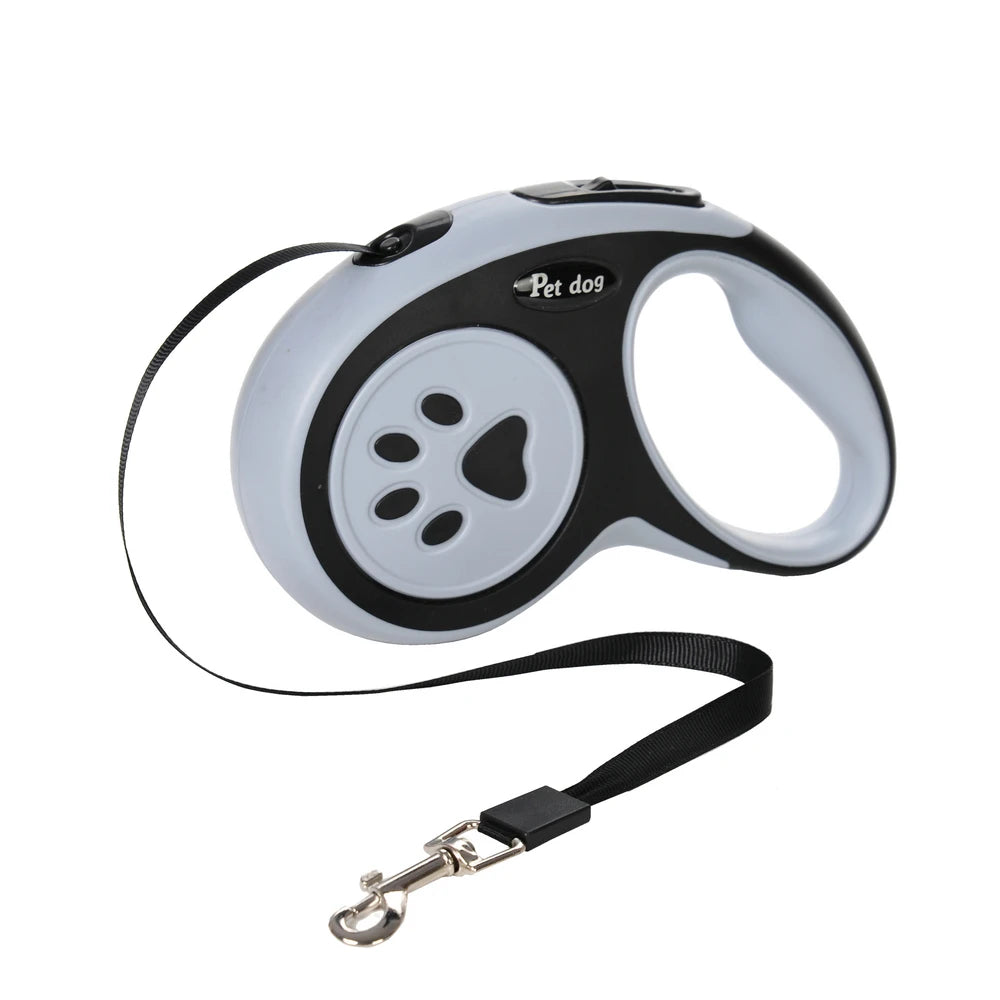 3M 5M Dog Paw Design Leash for Small Medium Large Dogs Outdoor Walking Puppy Strong Retractable Nylon Rope Yorkies Pet Supplies