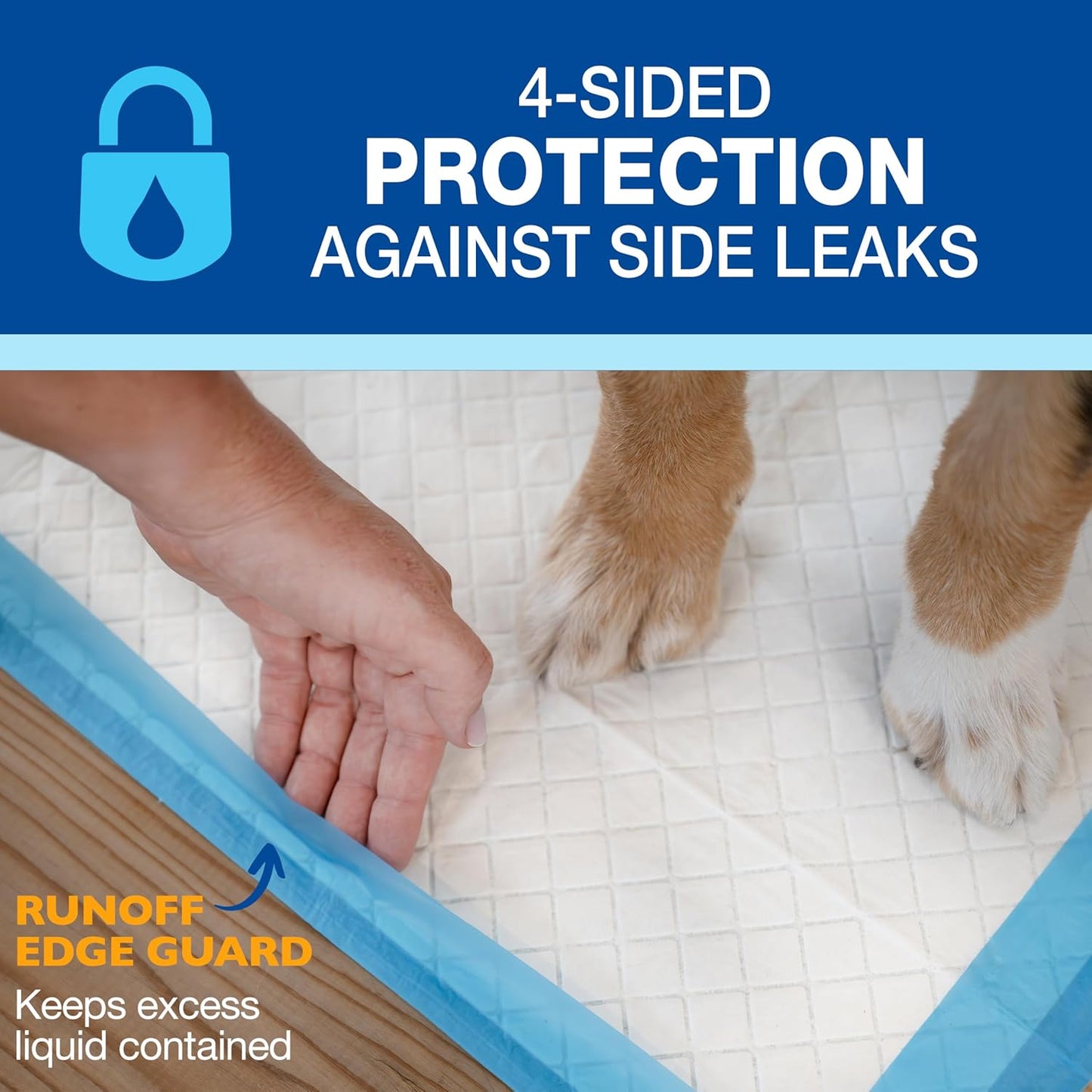 Wee-Wee Superior Performance Pee Pads for Dogs & Puppies, with 6-Layer Leak Proof Technology, for House Training – Gigantic, 69.85Cm X 111.76Cm (27.5" X 44"), (18 Count)
