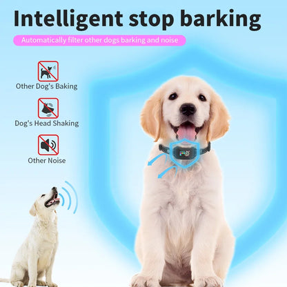 Automatic Dog Training Collar Shock Training Collar anti Barking Stop Barking Vibration anti Bark Collar Waterproof Type-C