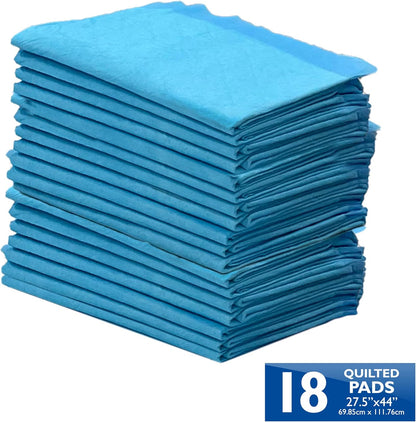 Wee-Wee Superior Performance Pee Pads for Dogs & Puppies, with 6-Layer Leak Proof Technology, for House Training – Gigantic, 69.85Cm X 111.76Cm (27.5" X 44"), (18 Count)