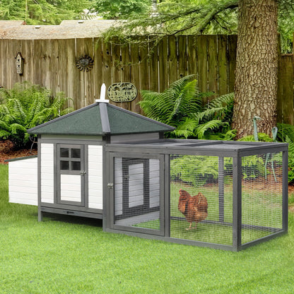 Chicken Coop Small Animal Pet Cage W/ Nesting Box Outdoor