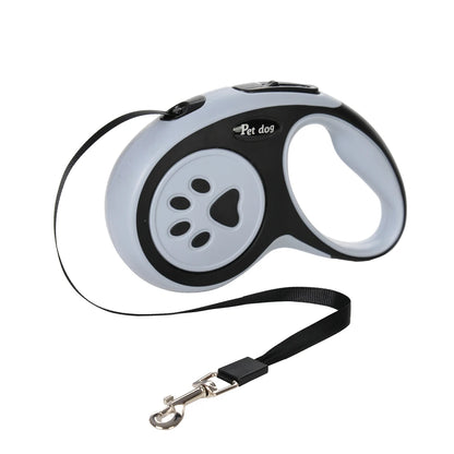 3M 5M Dog Paw Design Leash for Small Medium Large Dogs Outdoor Walking Puppy Strong Retractable Nylon Rope Yorkies Pet Supplies