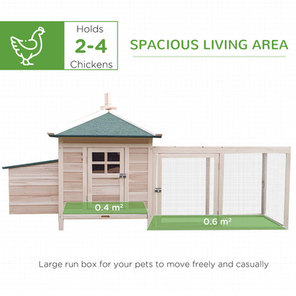 Chicken Coop Small Animal Pet Cage W/ Nesting Box Outdoor