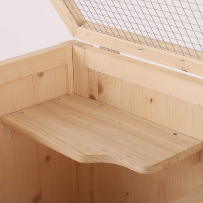 Wooden Hamster Cage Small Animals Pet Rodent Mouse Guinea Pig Play Exercise